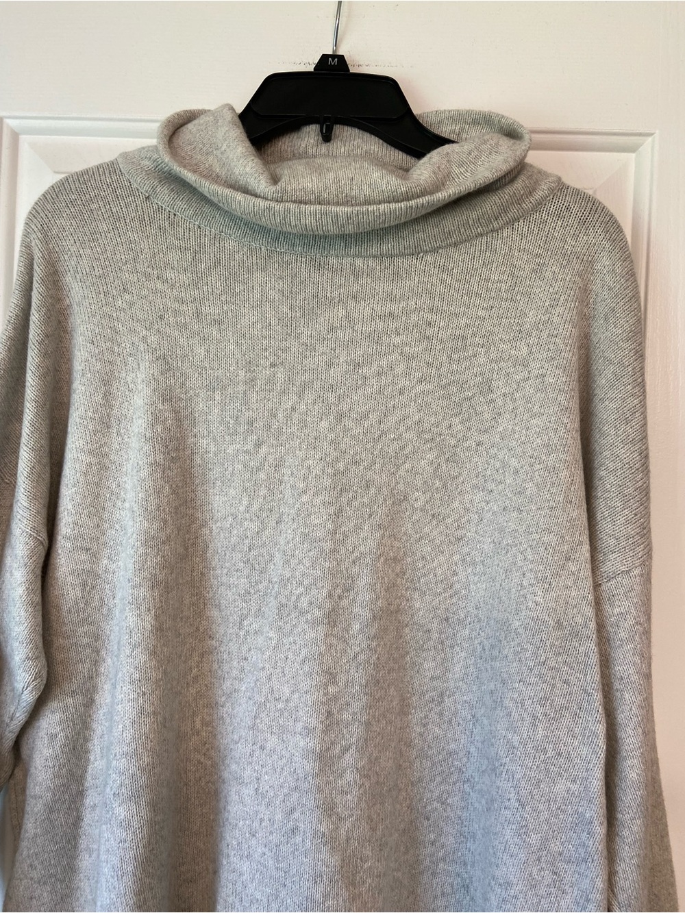 Eileen Fisher Cotton and Recycled Cashmere Turtleneck Top Medium - Picture 3 of 11